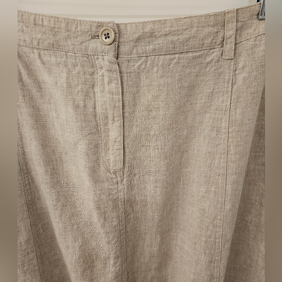 NWT - Talbots Linen Oatmeal Color Skirt - Size 12 - Picture 3 of 7